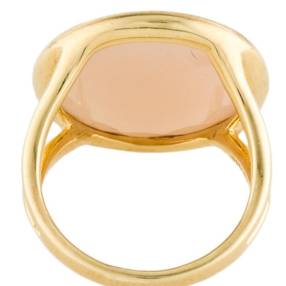 IPPOLITA 18K Yellow Gold Lollipop® Peach Moonstone & Diamond Statement Ring 🇮🇹 - Picture 3 of 16